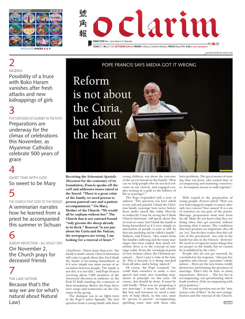 31 October 2014 — O Clarim