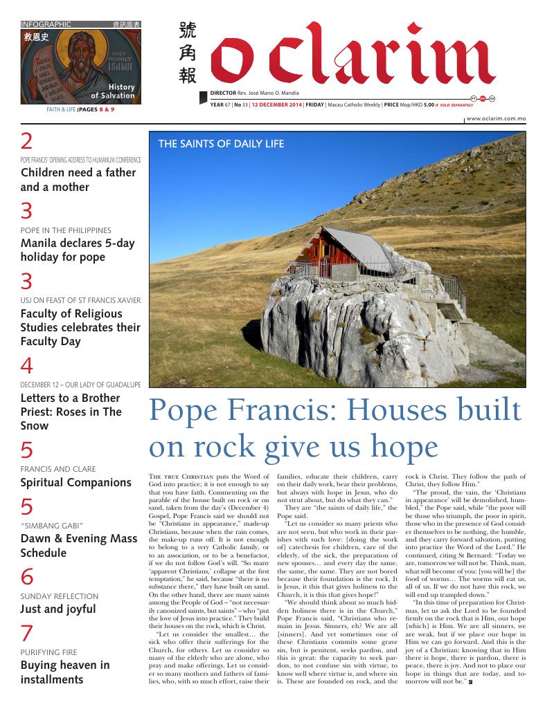 12 December 2014 — O Clarim
