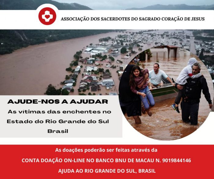 Dehonianos lançam campanha de ajuda ao Rio Grande do Sul